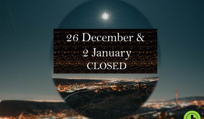 Church Closed on 26 Dec and 2 Jan Church Closed on 26 Dec and 2 Jan